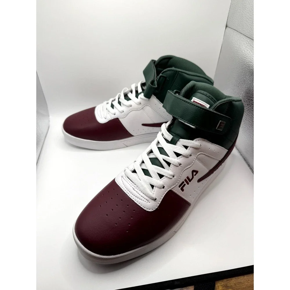Fila Vulc 13 BC 1CM00417-616 Men 12 Sneaker Red Leather Basketball Athletic Shoe